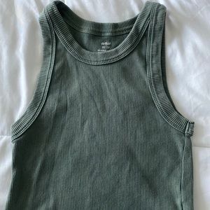 Aerie cropped green top